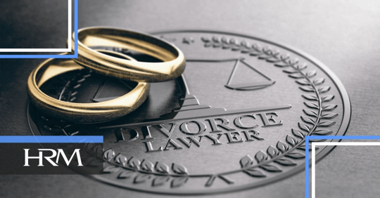 Wedding rings on divorce lawyer logo